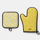 キュートレモンデザイン 鍋つかみ&鍋敷きセット (正面)