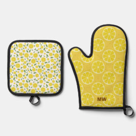 キュートレモンデザイン 鍋つかみ&鍋敷きセット