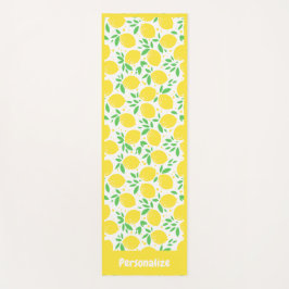 キュートレモンパターンフルーツオーチャードゼンヨガナマステ ヨガマット