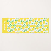 キュートレモンパターンフルーツオーチャードゼンヨガナマステ ヨガマット (正面(横))