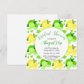 キュートレモンライムシトラスブライダルシャワー招待 招待状 (正面/裏面)