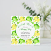 キュートレモンライムシトラスブライダルシャワー招待 招待状 (スタンド正面)