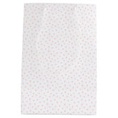 キュートレーキーン – ピンク紙吹雪子供の誕生日抱き枕 ミディアムペーパーバッグ (裏面)