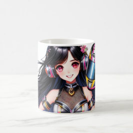キュートレーサーガールズデザイン コーヒーマグカップ
