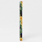 キュートロットワイラーエンチャントヒマワリーガーデンスケッチ iPhoneケース (右側)