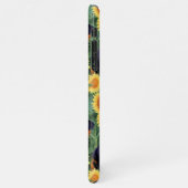 キュートロットワイラーエンチャントヒマワリーガーデンスケッチ iPhoneケース (左側)