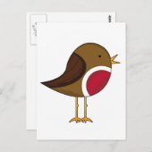 キュートロビンはがき ポストカード (正面/裏面)