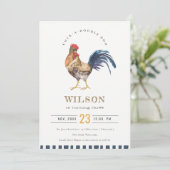 キュートロースターファームウォーター子供の誕生日招待状 サンキューカード (スタンド正面)