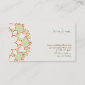 キュートロータスナチュラルホリスティック美しい 名刺 (裏面)