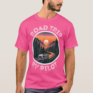 キュートロードトリップRvパイロット素晴らしキャンピングRvカンパー Tシャツ