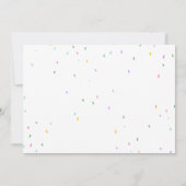 キュートワイルドサファリテーマ子供の誕生日 招待状 (裏面)