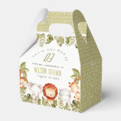 キュートワイルドトロピカルサファリアニマルズ子供の誕生日 フェイバーボックス (裏面サイド)