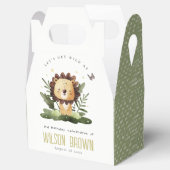 キュートワイルドトロピカルジャングルアニマルライオン誕生日 フェイバーボックス (オープン)