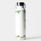 キュートワイルドベビーヒョウonホワイト ウォーターボトル (正面)