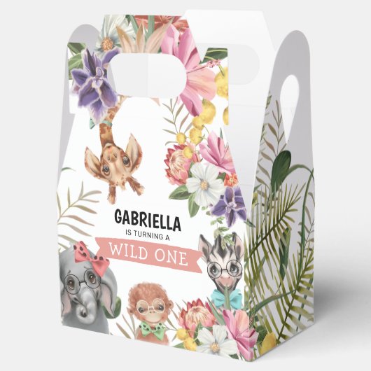 キュートワイルドワンジャングルガール誕生日 フェイバーボックス (オープン)