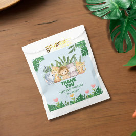 キュートワイルドワンジャングルサファリアニマル誕生日 フェイバーバッグ