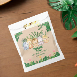 キュートワイルドワンジャングルサファリアニマル誕生日 フェイバーバッグ