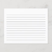 キュートワッフルズブライダルシャワーブランチレシピカード (裏面)