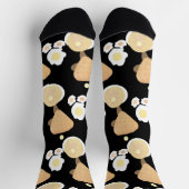 キュートワッフルパンケーキエッグブレックファーストビュッフェパーティーS ソックス (上部)