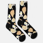 キュートワッフルパンケーキエッグブレックファーストビュッフェパーティーS ソックス (右)