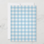 キュートワン間抜けグースブルーファースト誕生日 招待状 (裏面)