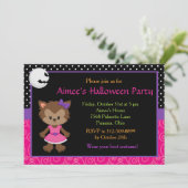 キュートワーウルフガールハローウィンパーティ 招待状 (スタンド正面)
