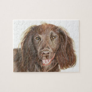 キュートワーキングコッカースパニエル犬ハ絵を描ンド ジグソーパズル