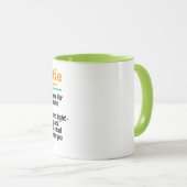 キュートワークベスティーことわざプレゼント | 同僚 マグカップ (正面右)