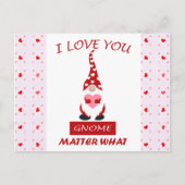 キュートヴァレおもしろいンティーンズデイ格言ハート ポストカード (正面)