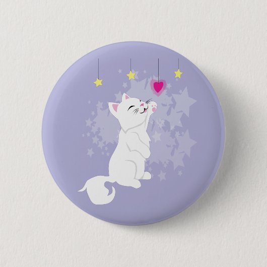 キュートヴァレンティーンズデイ子猫 缶バッジ (正面)