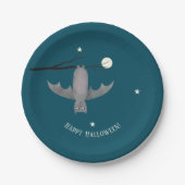 キュートヴァンパイアこうもりハロウィーン ペーパープレート (正面)