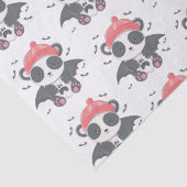 キュートヴァンパイアパンダこうもり幽霊ホワイトハロウィーン 薄葉紙 (詳細)