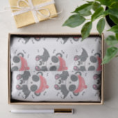 キュートヴァンパイアパンダこうもり幽霊ホワイトハロウィーン 薄葉紙 (ギフト)