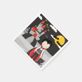 キュートヴァンパイアボーイハロウィンキッズ不気味紙プレート スタンダードカクテルナプキン (角)