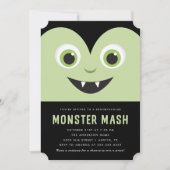 キュートヴァンパイアモンスターマッシュハローウィンパーティ 招待状 (正面)