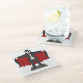 キュートヴァンパイア/ドラキュラ ガラスコースター (アングル)