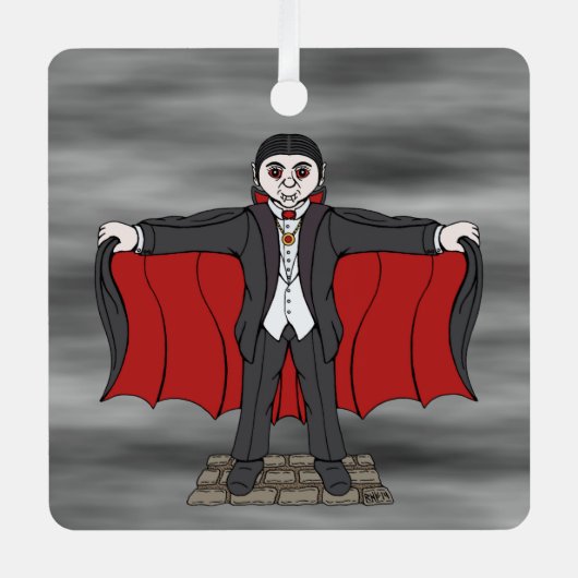 キュートヴァンパイア/ドラキュラ メタルオーナメント (正面)