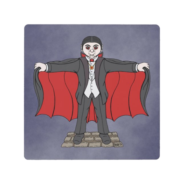 キュートヴァンパイア/ドラキュラ メタルプリント (正面)