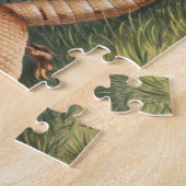 キュートヴィンテージアルマジロイラストレーション ジグソーパズル (側面)