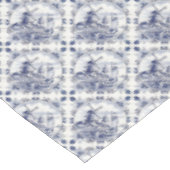 キュートヴィンテージオランダウィンドミルセーロボートデルフトブルー テーブルクロス (アングル)