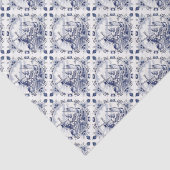 キュートヴィンテージオランダウィンドミルセーロボートデルフトブルー 薄葉紙 (詳細)