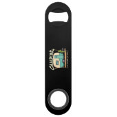 キュートヴィンテージキャンパーアンドキャンプ引用文 スピード栓抜き (正面)