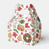 キュートヴィンテージクリスマステーマ フェイバーボックス (裏面サイド)