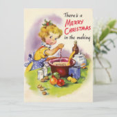 キュートヴィンテージクリスマスレディベーキング シーズンカード (スタンド正面)