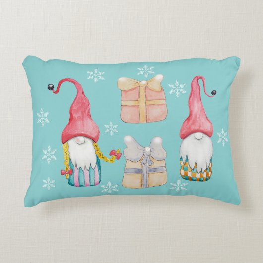 キュートヴィンテージクリスマス格言 アクセントクッション (正面)