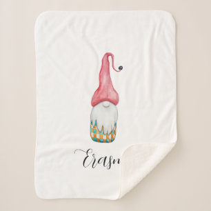 キュートヴィンテージクリスマス格言 シェルパブランケット