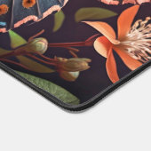 キュートヴィンテージバタフライイラストレーション デスクマット (コーナー)