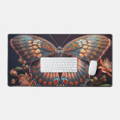 キュートヴィンテージバタフライイラストレーション デスクマット (キーボード&マウス)