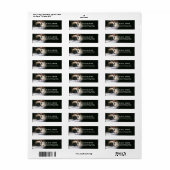 キュートヴィンテージパグカスタム差出人住所ラベル ラベル (フルシート)