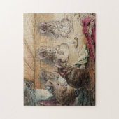 キュートヴィンテージビートリックスポッター5ネズミ裁縫 ジグソーパズル (縦)